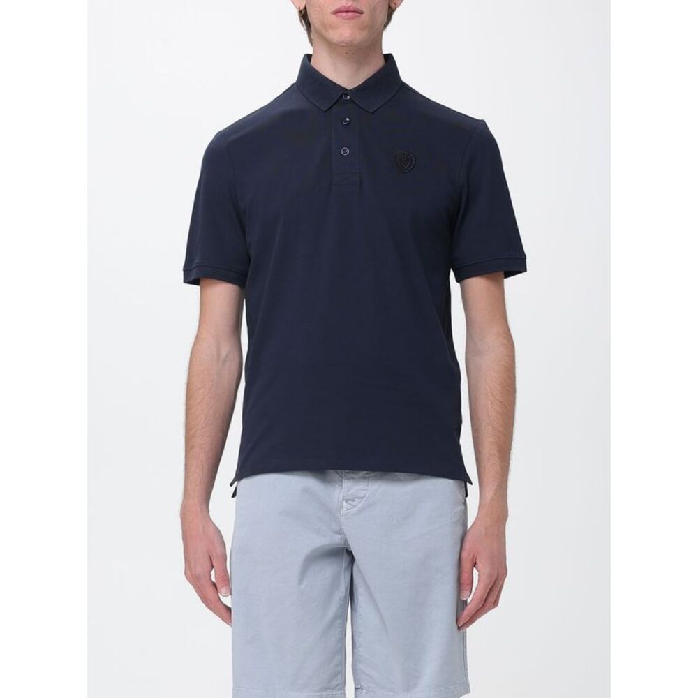Blauer Polo Shirt Men Blue